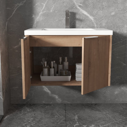Soft Close Doors Bathroom Vanity With Sink,30 Inch For Small Bathroom,30x18-00630 IMO(KD-Packing) - 1st Choice Furniture Direct