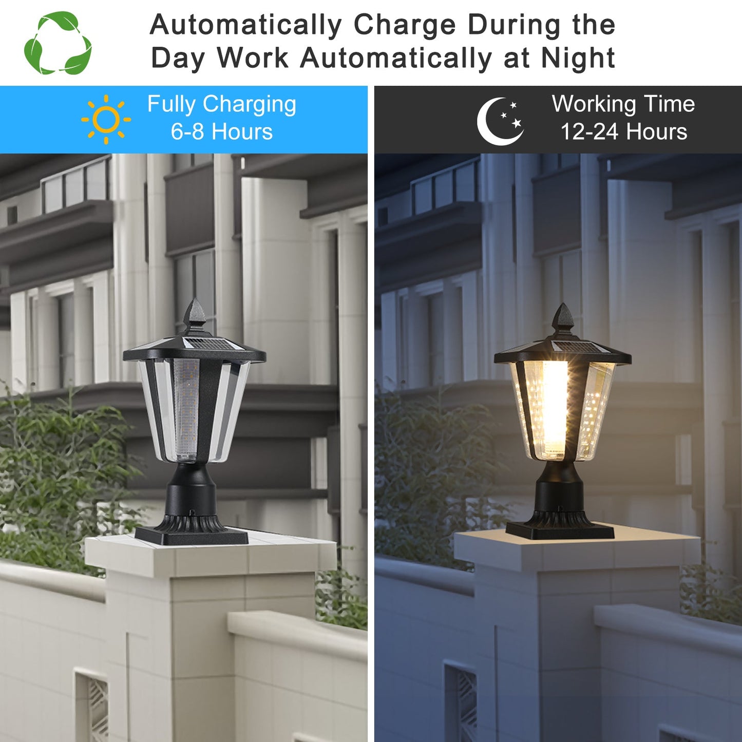 Solar Powered Outdoor Lantern LED Garden Pathway Light - 1st Choice Furniture Direct