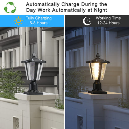 Solar Powered Outdoor Lantern LED Garden Pathway Light - 1st Choice Furniture Direct