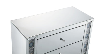 Sonia Mirrored & Faux Agate Console Cabinet (Assembled) - 1st Choice Furniture Direct