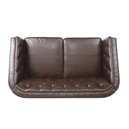 Sophisticated Loveseat with Diamond - Stitched Detailing - 1st Choice Furniture Direct