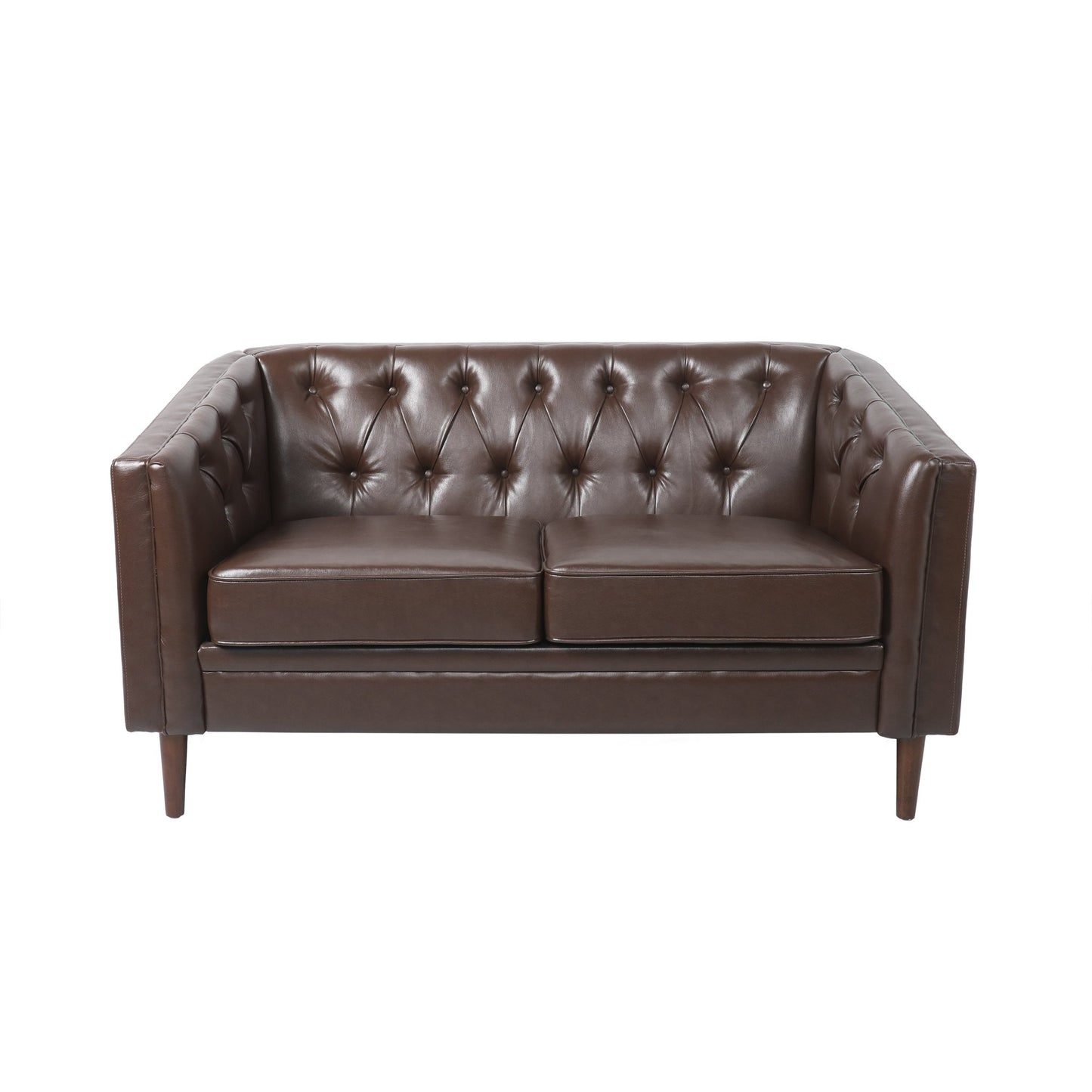 Sophisticated Loveseat with Diamond - Stitched Detailing - 1st Choice Furniture Direct