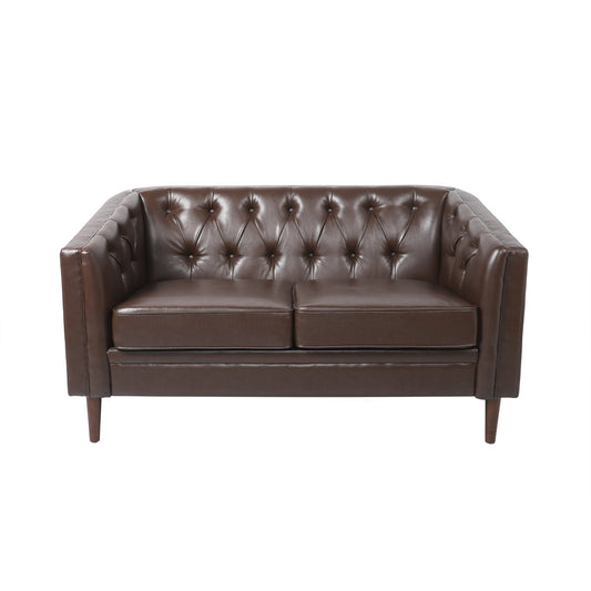 Sophisticated Loveseat with Diamond - Stitched Detailing - 1st Choice Furniture Direct