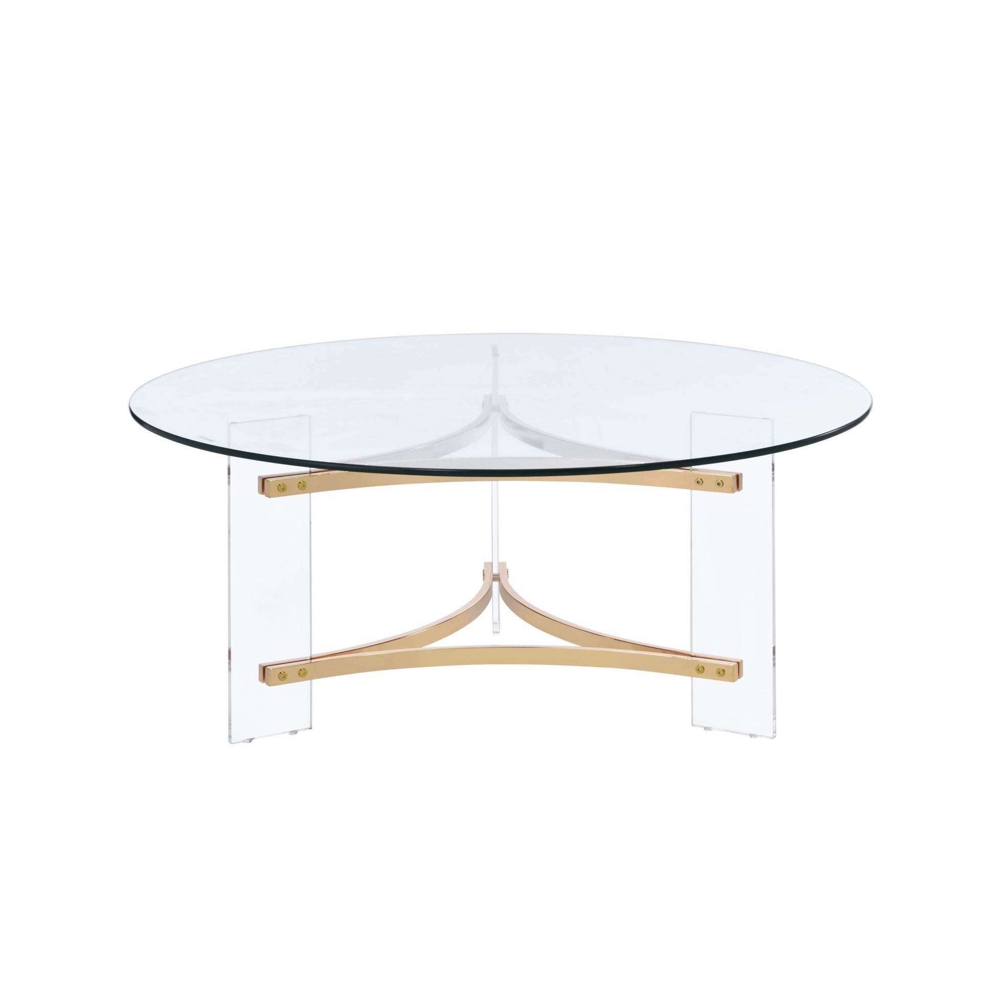 Sosi Gold Finish Coffee Table - 1st Choice Furniture Direct