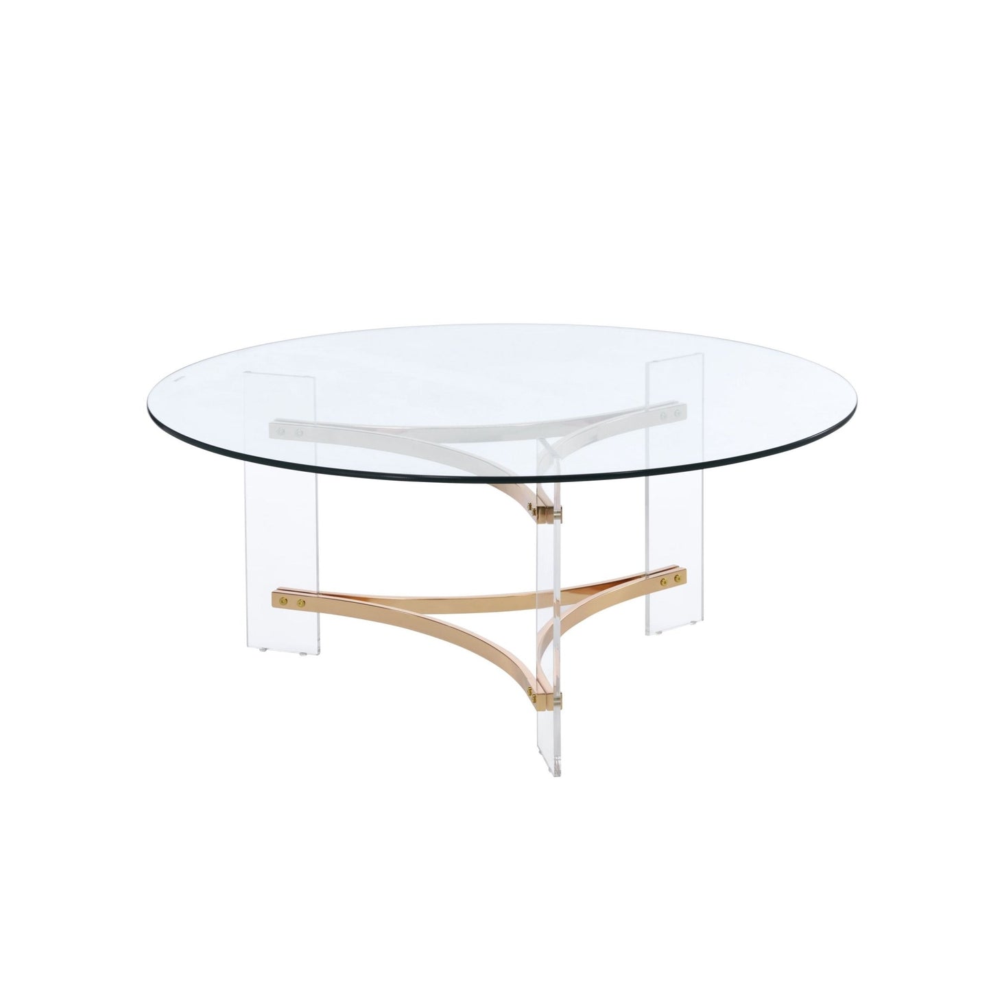 Sosi Gold Finish Coffee Table - 1st Choice Furniture Direct