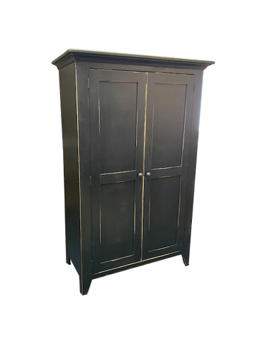 Southern Splinter Linen Pantry Antique Black / Specialty Finish Southern Splinter Authentic Unique Reclaimed Linen Pantry - 4101