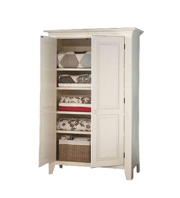 Southern Splinter Linen Pantry Antique White / Specialty Finish Southern Splinter Authentic Unique Reclaimed Linen Pantry - 4101