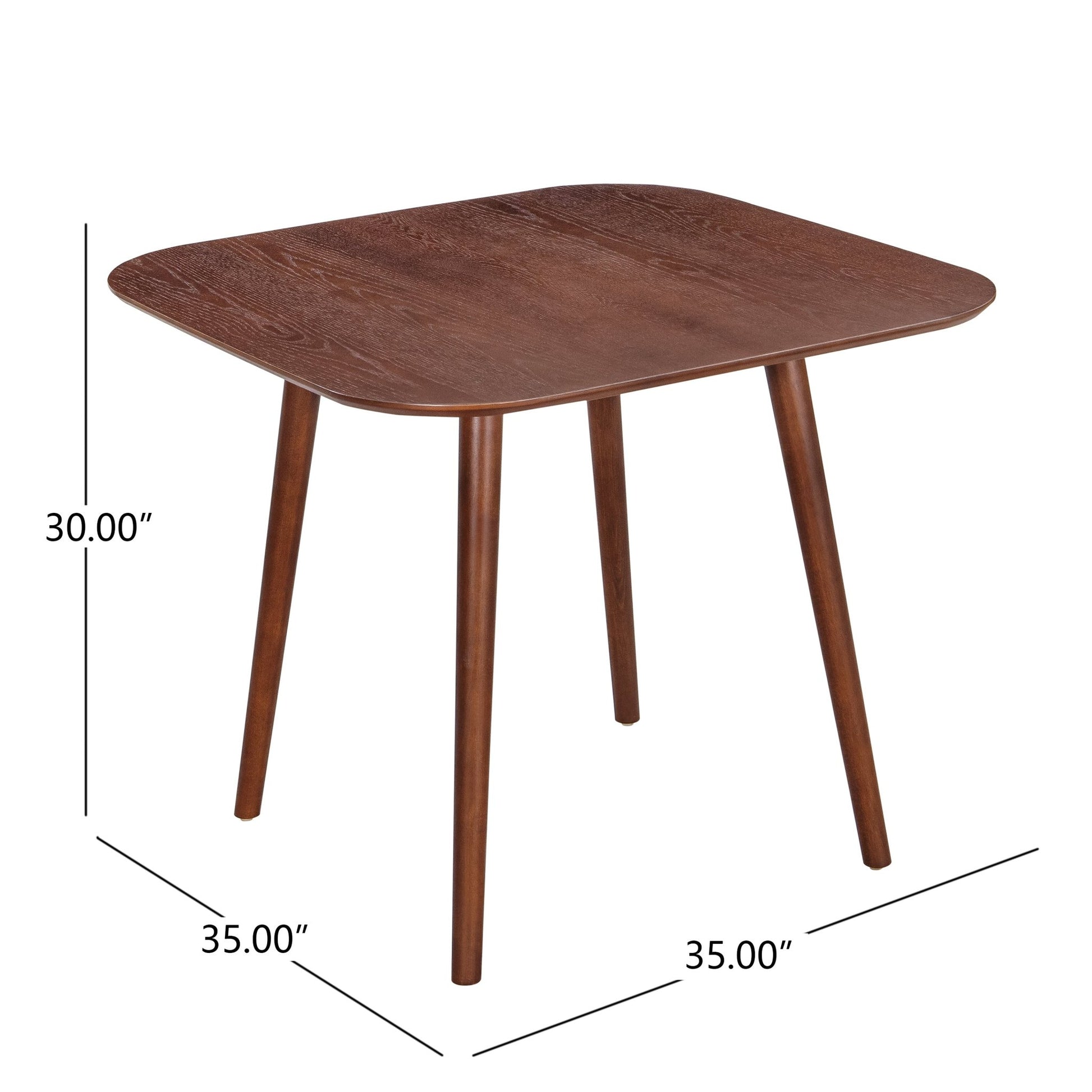 SQUARE DINNING TABLE 60528.00WEG (Dark Walnut) - 1st Choice Furniture Direct