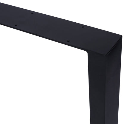 Square Table Legs 28X 24' ,Wide Metal Table Legs , Heavy Duty Steel Desk Legs Table Leg Dining Table Legs Coffee Desk Leg, Set of 2 - 1st Choice Furniture Direct