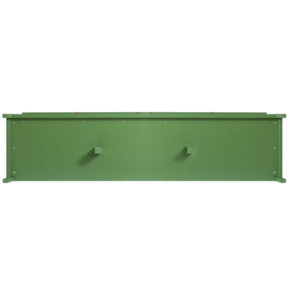 Stylish Antique Green TV Cabinet with Solid Wood Frame and Changhong Glass Door, 71-inch - 1st Choice Furniture Direct