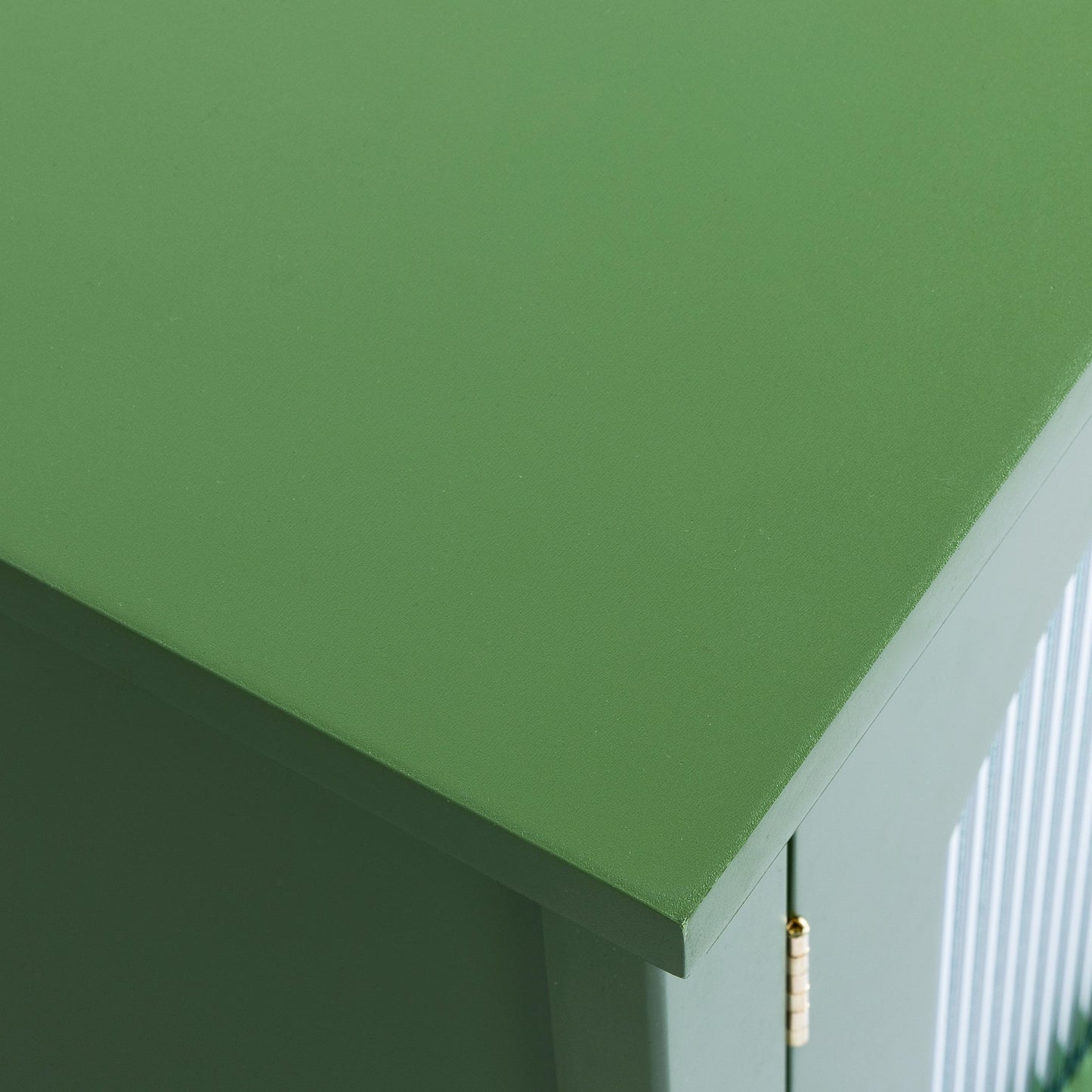 Stylish Antique Green TV Cabinet with Solid Wood Frame and Changhong Glass Door, 71 - inch - 1st Choice Furniture Direct