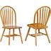 Sunset Trading Oak Selections 7 Piece 56-72" Rectangular Extendable Dining Set with Arrowback Windsor Chairs