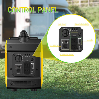 Super quiet Inverter Generator 2000w portable generator, 79.7cc ultra light EPA compliant - 1st Choice Furniture Direct