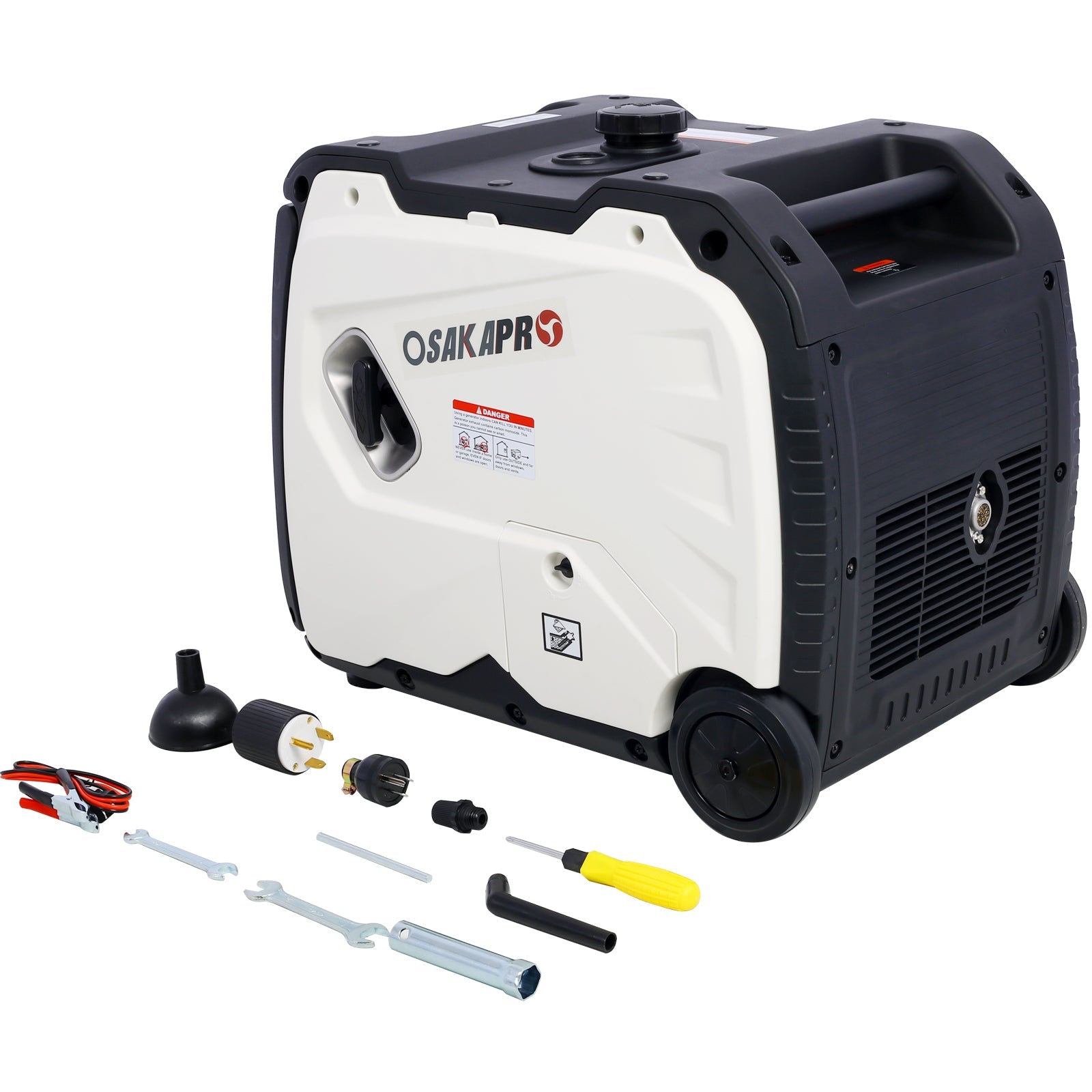 Super quiet Inverter Generator 4500w portable generator electric start, foldable handle with wheel,212cc 4 stroke EPA compliant - 1st Choice Furniture Direct