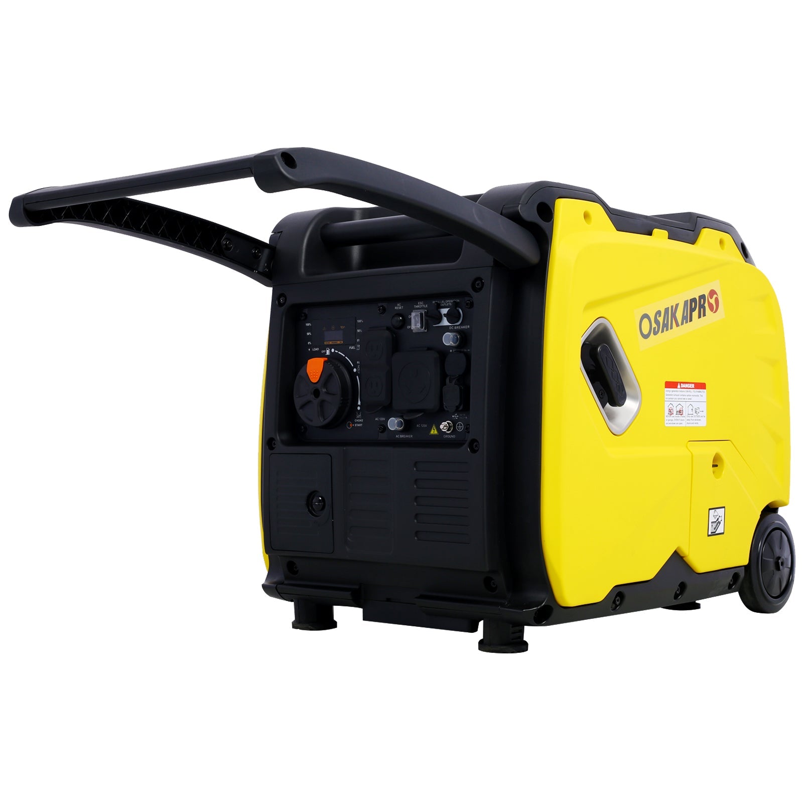 Super quiet Inverter Generator 4500w portable generator electric start, foldable handle with wheel,212cc 4 stroke EPA compliant - 1st Choice Furniture Direct