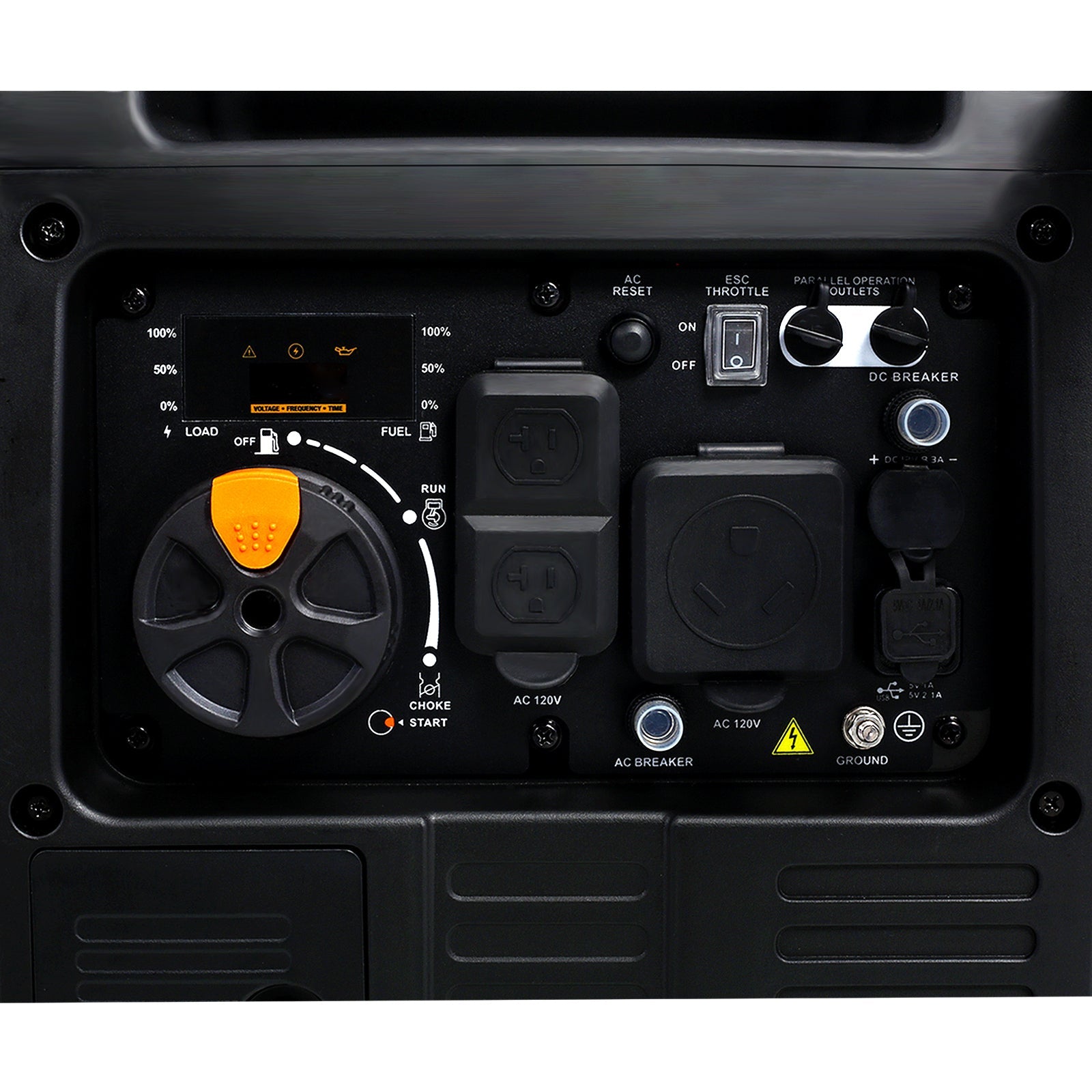 Super quiet Inverter Generator 4500w portable generator electric start, foldable handle with wheel,212cc 4 stroke EPA compliant - 1st Choice Furniture Direct