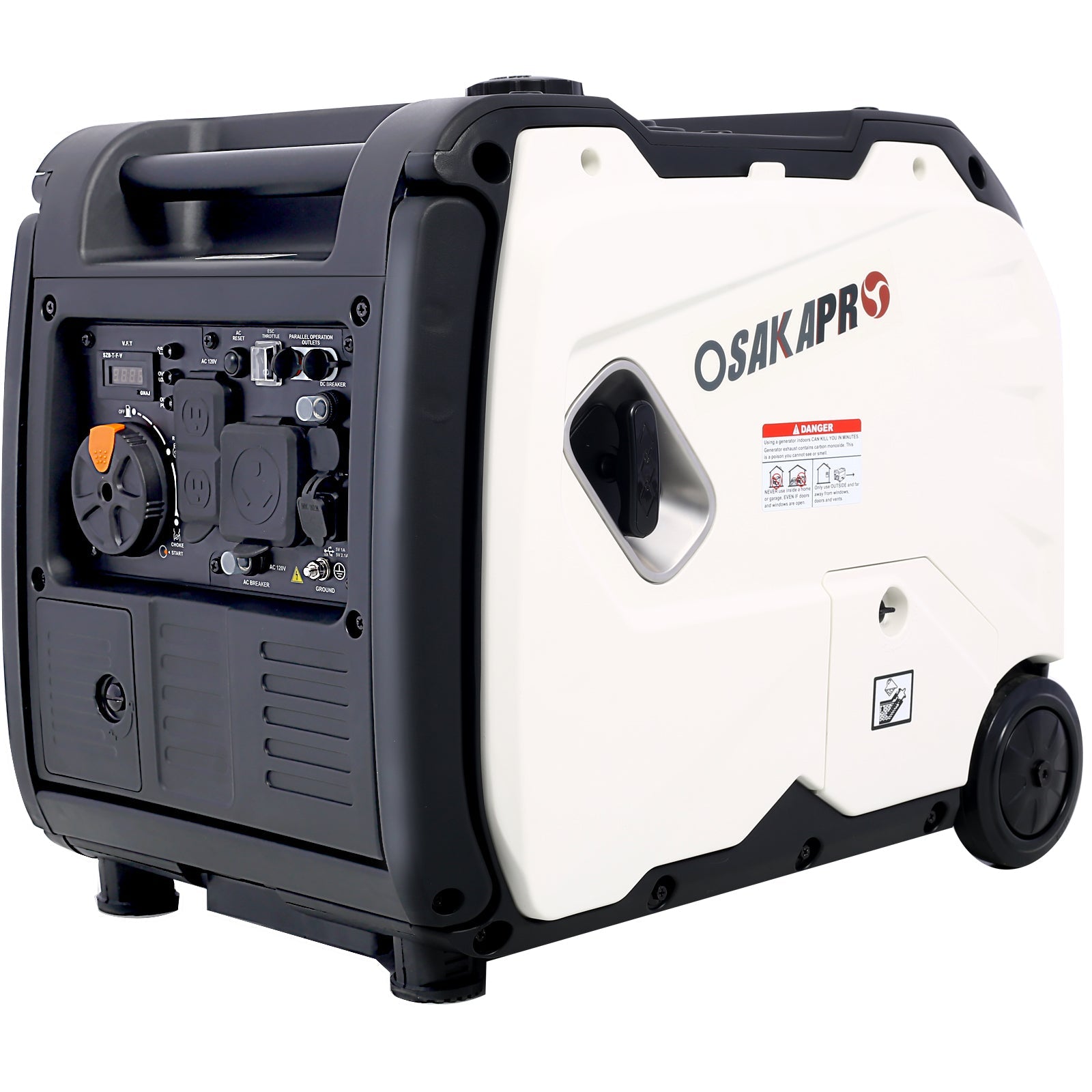 Super quiet Inverter Generator 4500w portable generator electric start, foldable handle with wheel,212cc 4 stroke EPA compliant - 1st Choice Furniture Direct