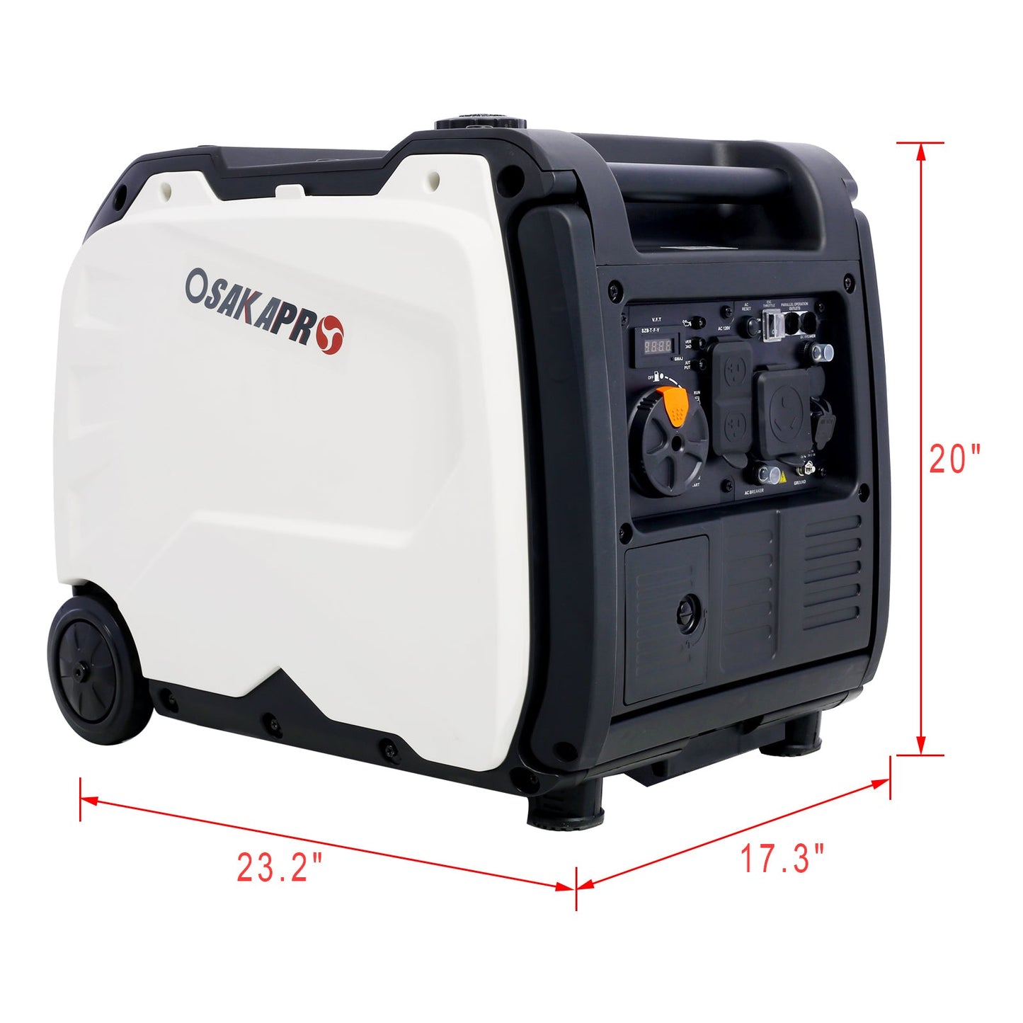 Super quiet Inverter Generator 4500w portable generator electric start, foldable handle with wheel,212cc 4 stroke EPA compliant - 1st Choice Furniture Direct