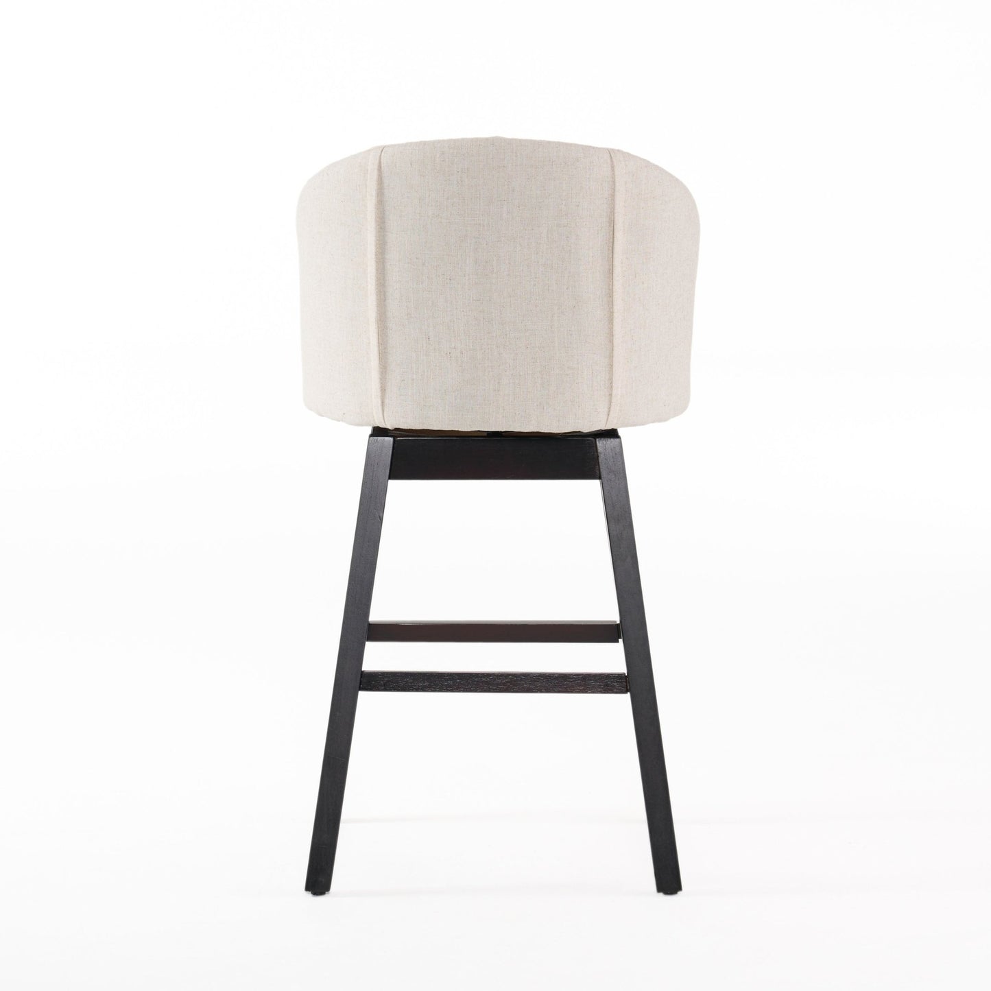Swivel Bar Stools Set – Beige Tufted Kitchen Island Chairs - 1st Choice Furniture Direct