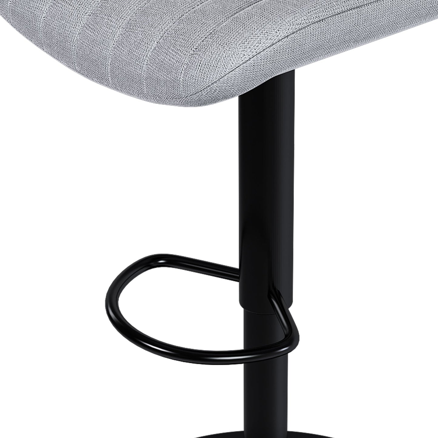 Swivel Bar Stools with Adjustable Height (35.03 - 43.7 Inches), Backrest, and Soft Knit Fabric - Ideal for Kitchen Island, Bar Counter, Dining Room, Grey(Set of 2) - 1st Choice Furniture Direct