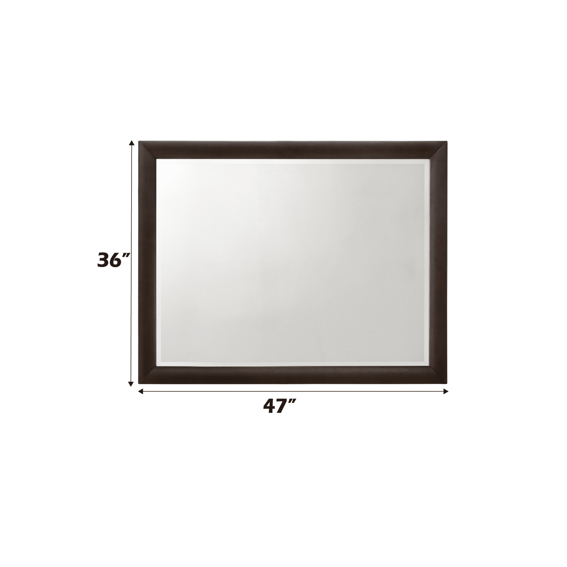 Tablita Dark Merlot Finish Dresser Mirror - 1st Choice Furniture Direct