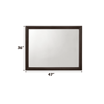 Tablita Dark Merlot Finish Dresser Mirror - 1st Choice Furniture Direct