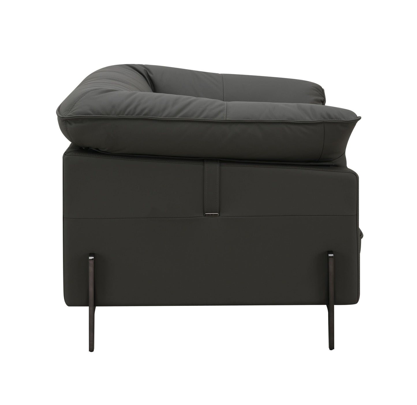Tadi Black Top Grain Leather Chair - 1st Choice Furniture Direct