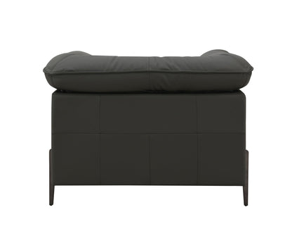 Tadi Black Top Grain Leather Chair - 1st Choice Furniture Direct