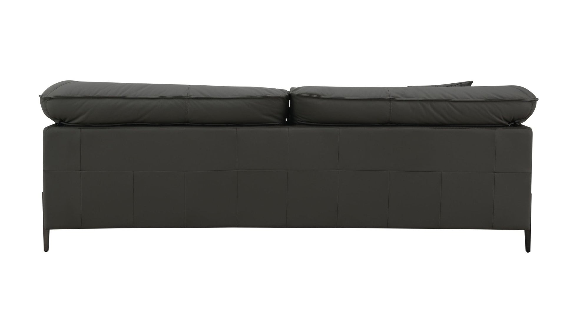 Tadi Black Top Grain Leather Loveseat - 1st Choice Furniture Direct