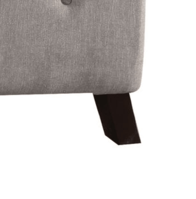 Tan Velvet Accent Chair with Button Tufting & Shelter Arms - 1st Choice Furniture Direct