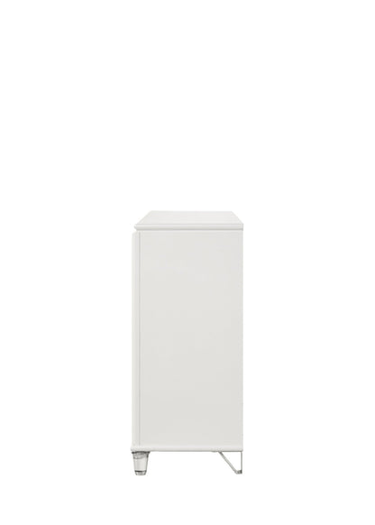 Tarian Pearl White Finish Dresser - 1st Choice Furniture Direct
