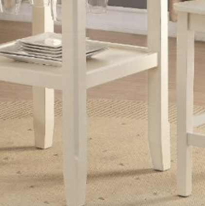 Tartys Cream Finish Counter Height Table - 1st Choice Furniture Direct