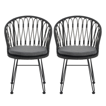 TAVON CHAIR,2PCS with 2 Cushions,Gray - 1st Choice Furniture Direct