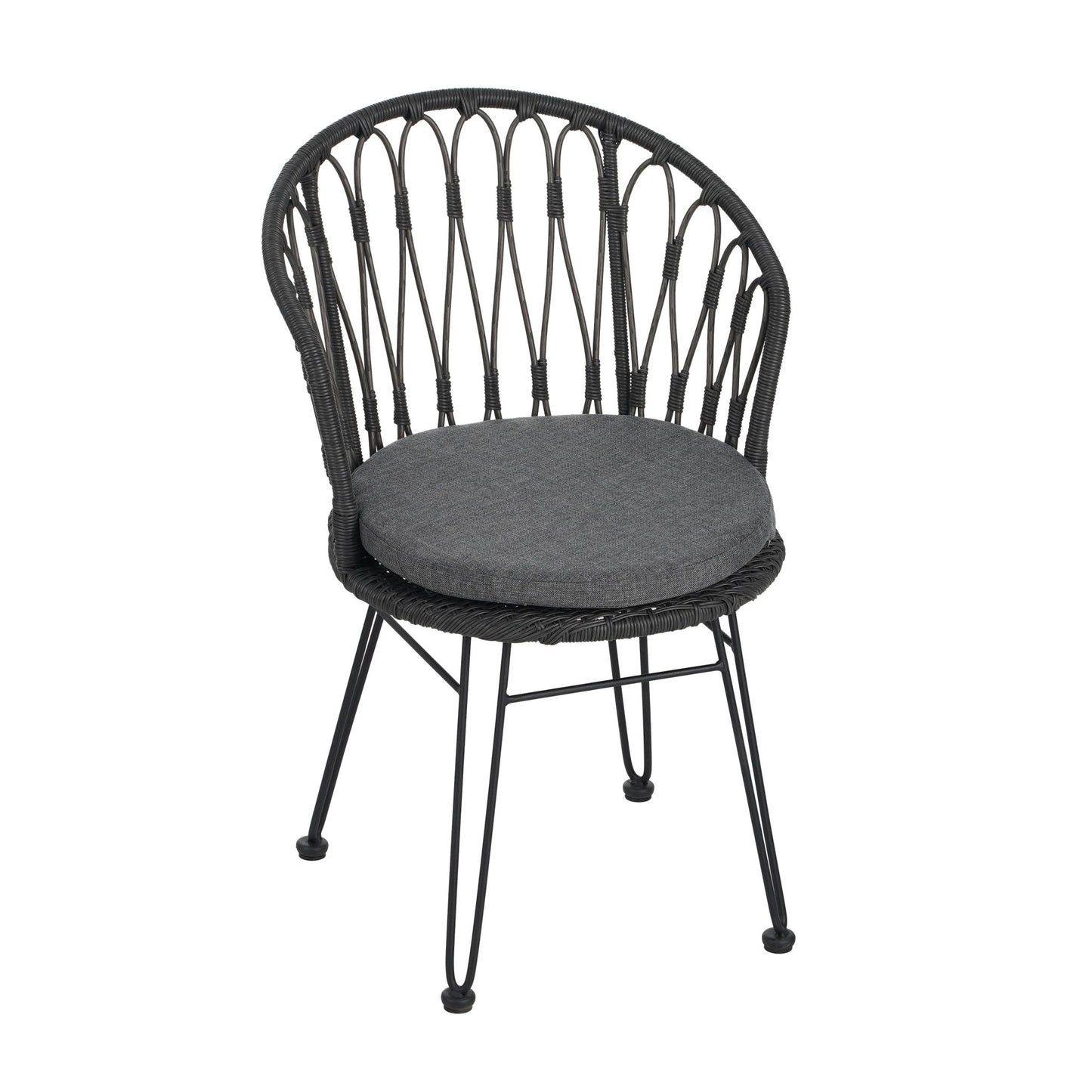 TAVON CHAIR,2PCS with 2 Cushions,Gray - 1st Choice Furniture Direct