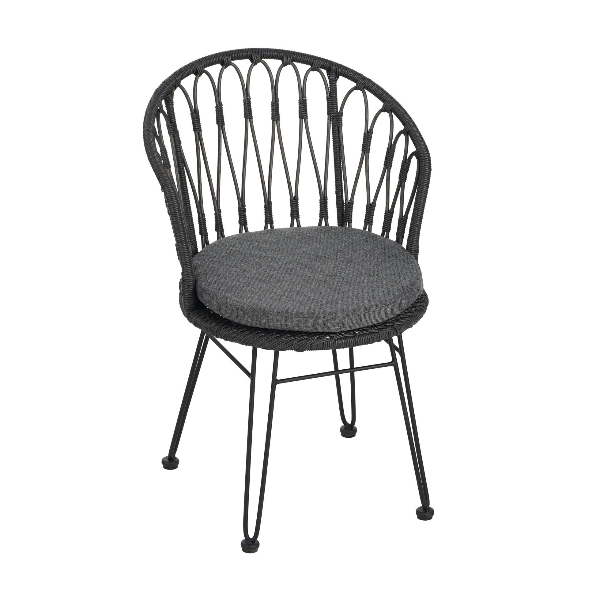 TAVON CHAIR,2PCS with 2 Cushions,Gray - 1st Choice Furniture Direct