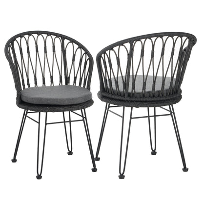 TAVON CHAIR,2PCS with 2 Cushions,Gray - 1st Choice Furniture Direct
