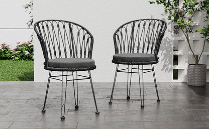 TAVON CHAIR,2PCS with 2 Cushions,Gray - 1st Choice Furniture Direct