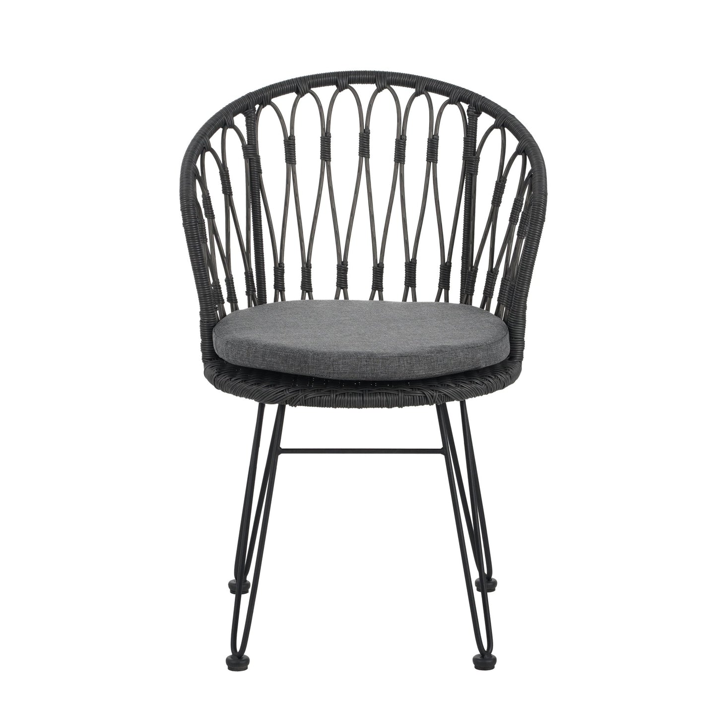 TAVON CHAIR,2PCS with 2 Cushions,Gray - 1st Choice Furniture Direct