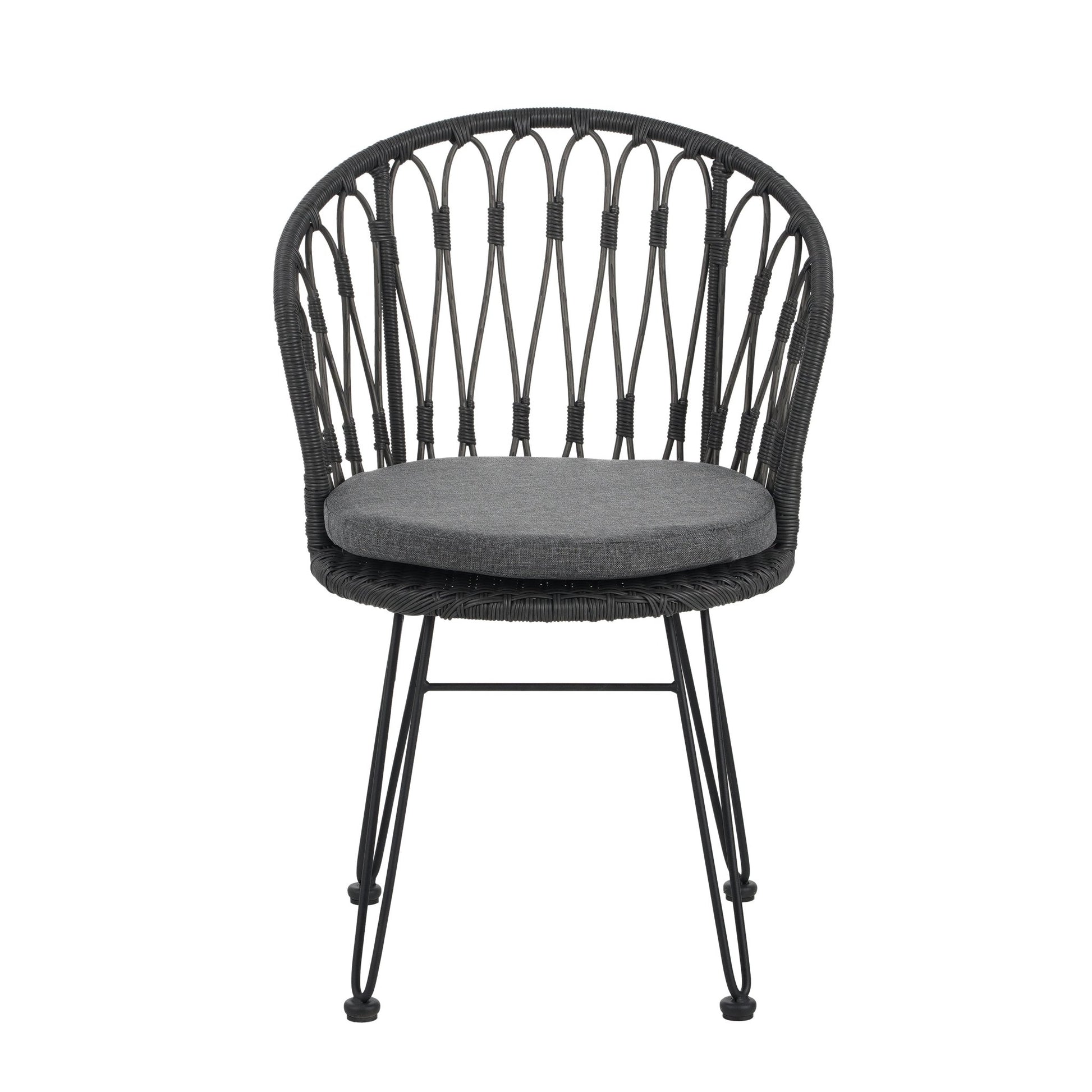 TAVON CHAIR,2PCS with 2 Cushions,Gray - 1st Choice Furniture Direct