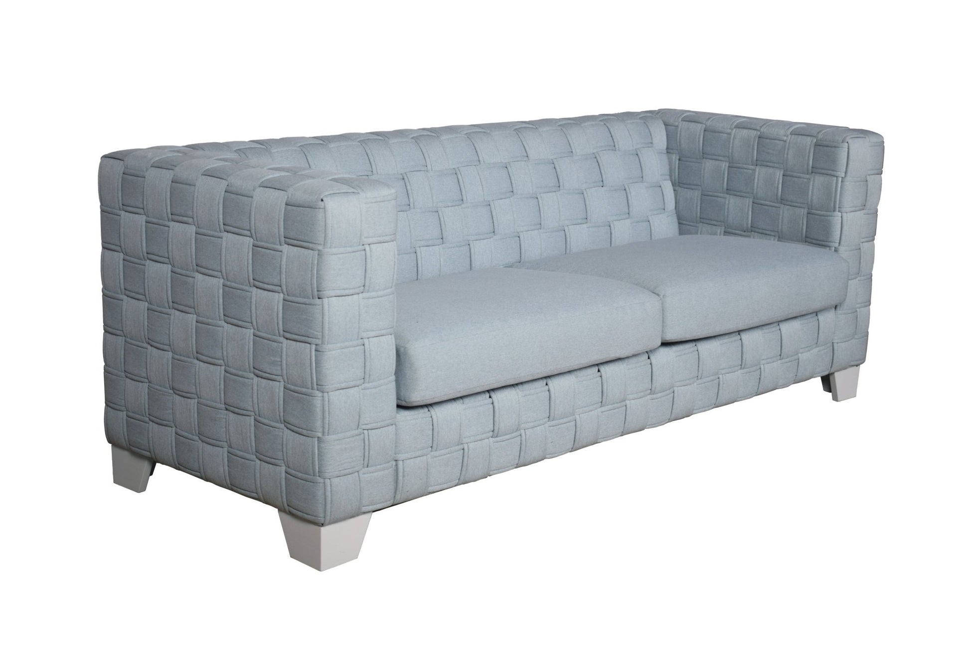 Teal Chenille Loveseat Sofa with Pocket Coil Seating & Wooden Frame - 1st Choice Furniture Direct