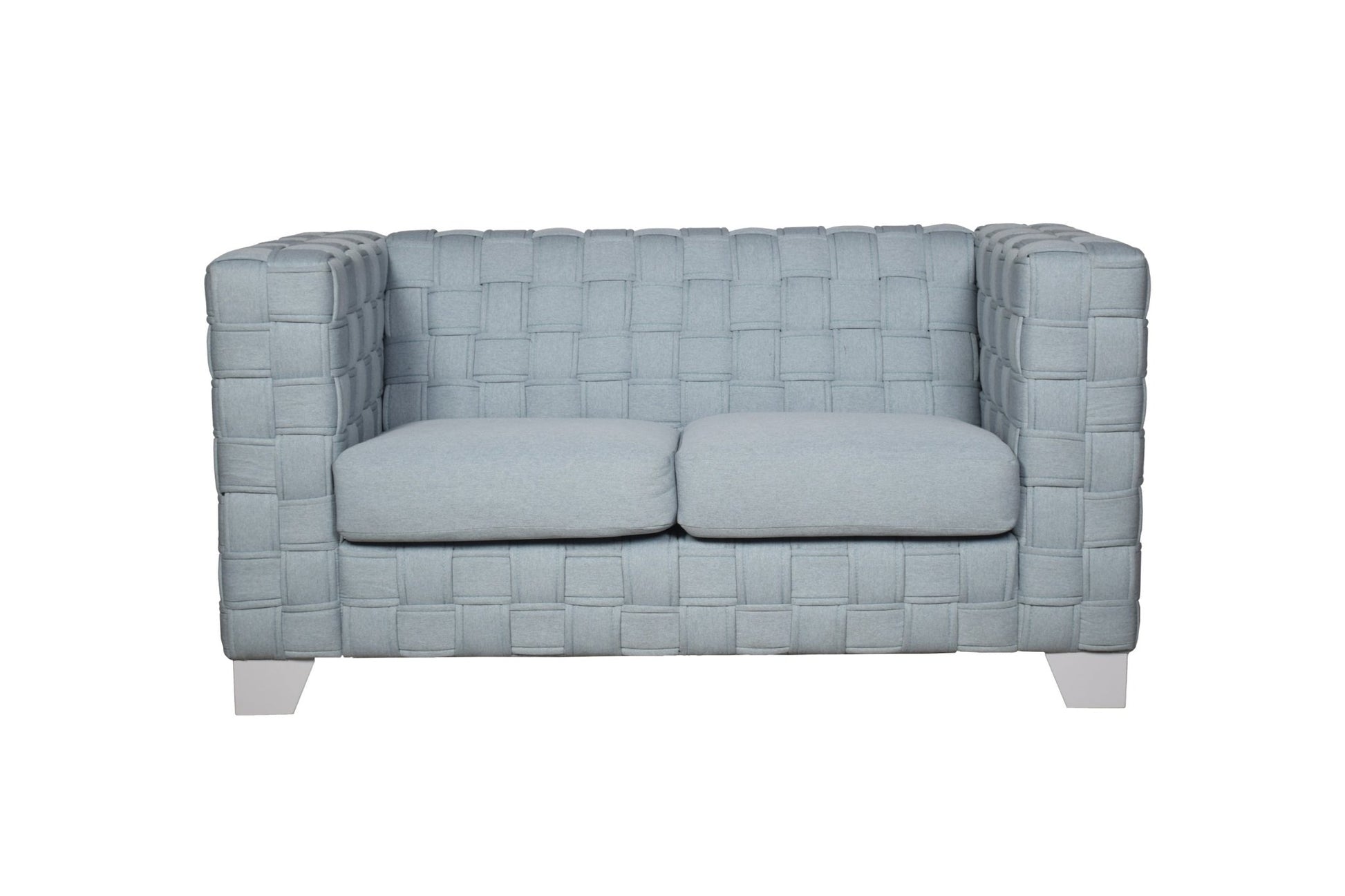 Teal Chenille Loveseat with Pocket Coil Seating - 1st Choice Furniture Direct