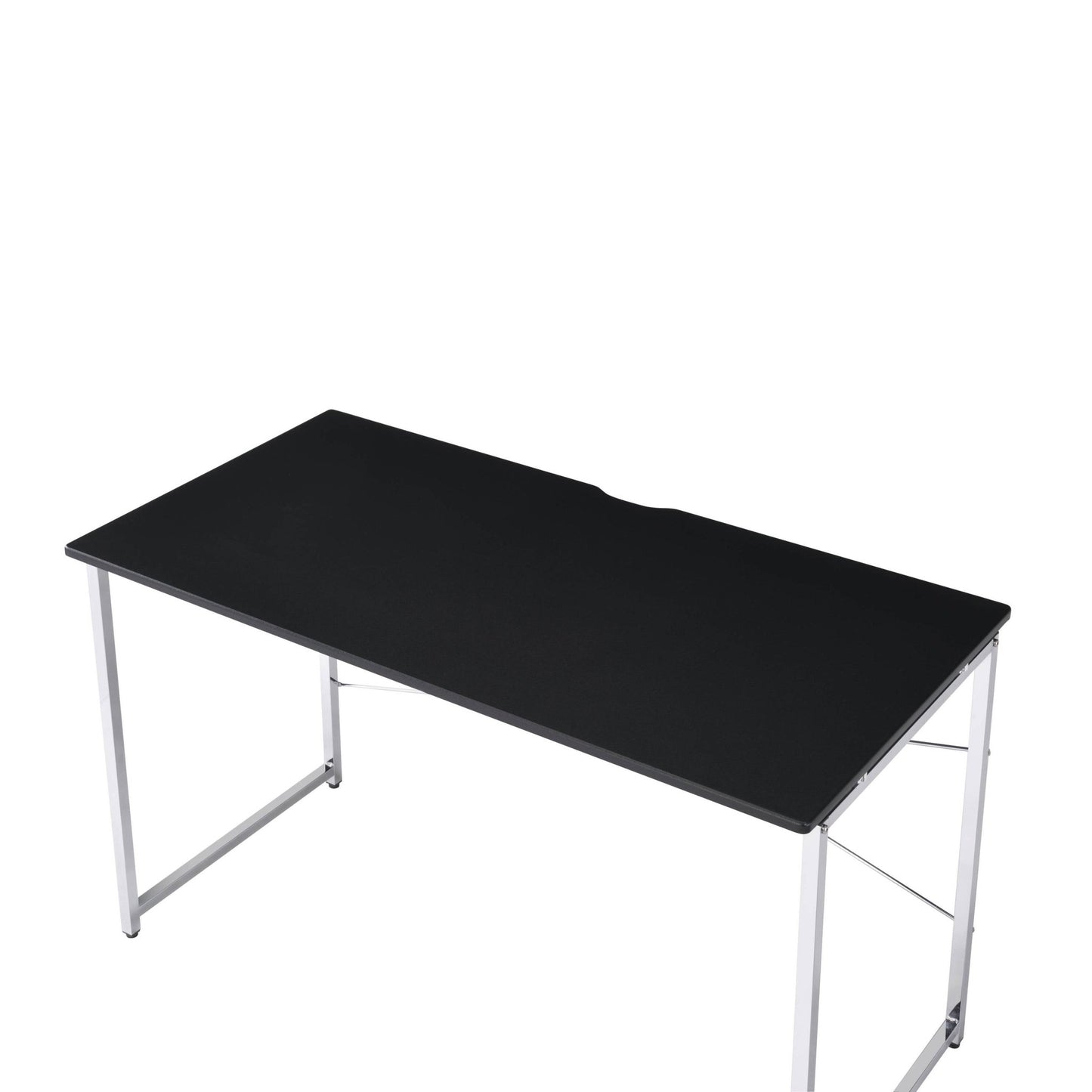 Tennos Black & Chrome Finish Writing Desk - 1st Choice Furniture Direct