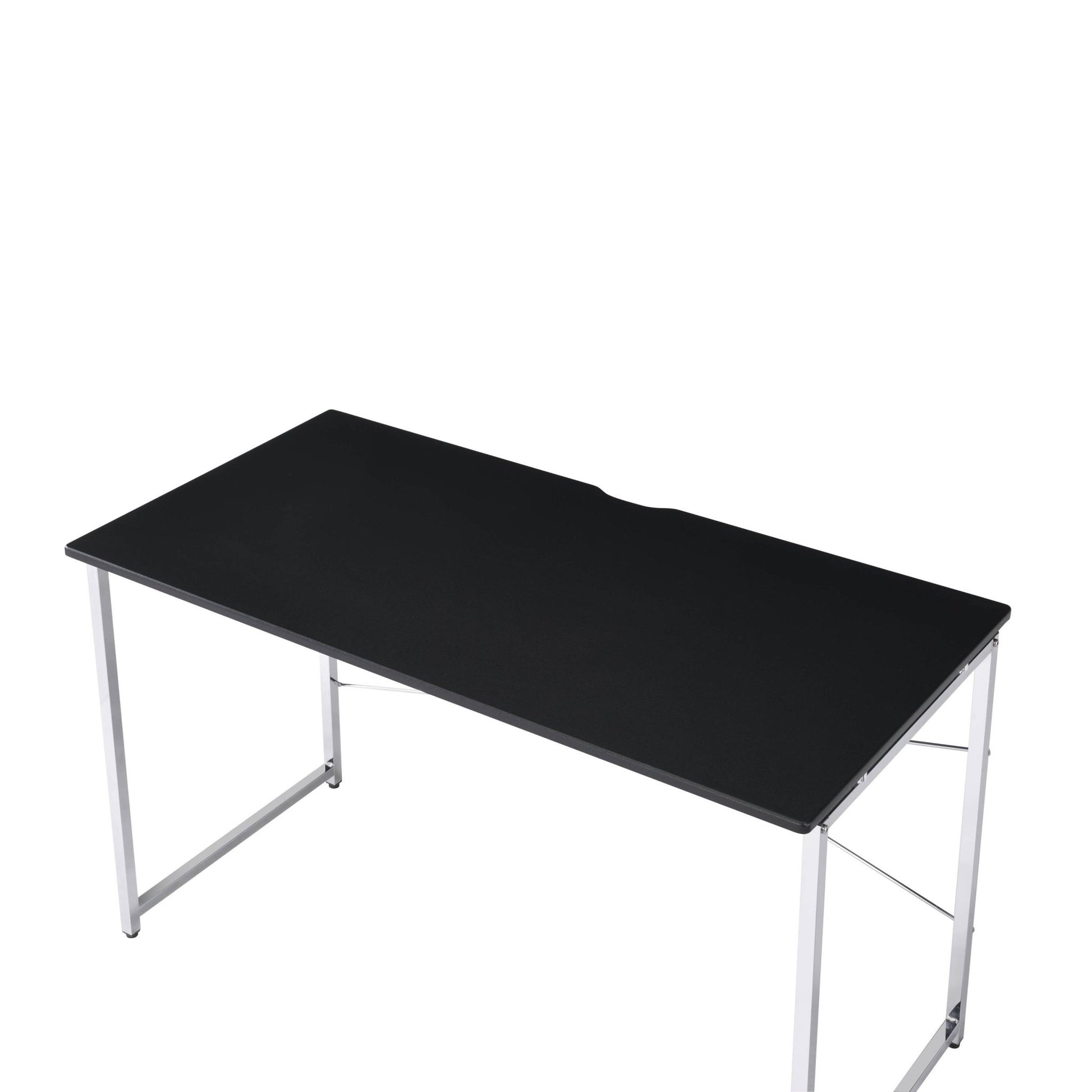 Tennos Black & Chrome Finish Writing Desk - 1st Choice Furniture Direct