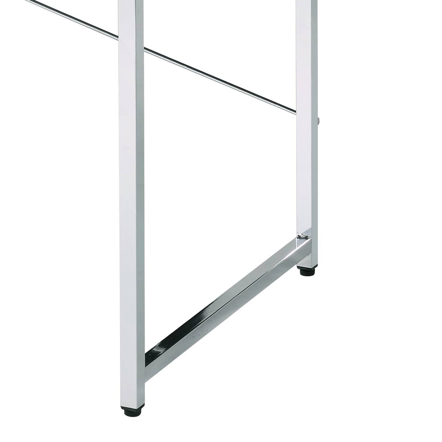 Tennos White & Chrome Finish Writing Desk - 1st Choice Furniture Direct