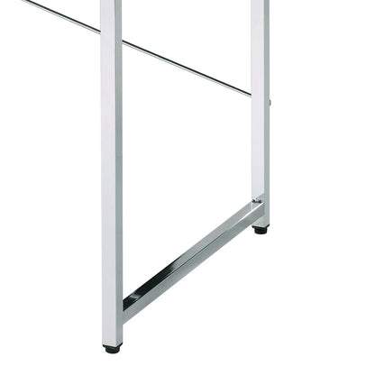 Tennos White & Chrome Finish Writing Desk - 1st Choice Furniture Direct
