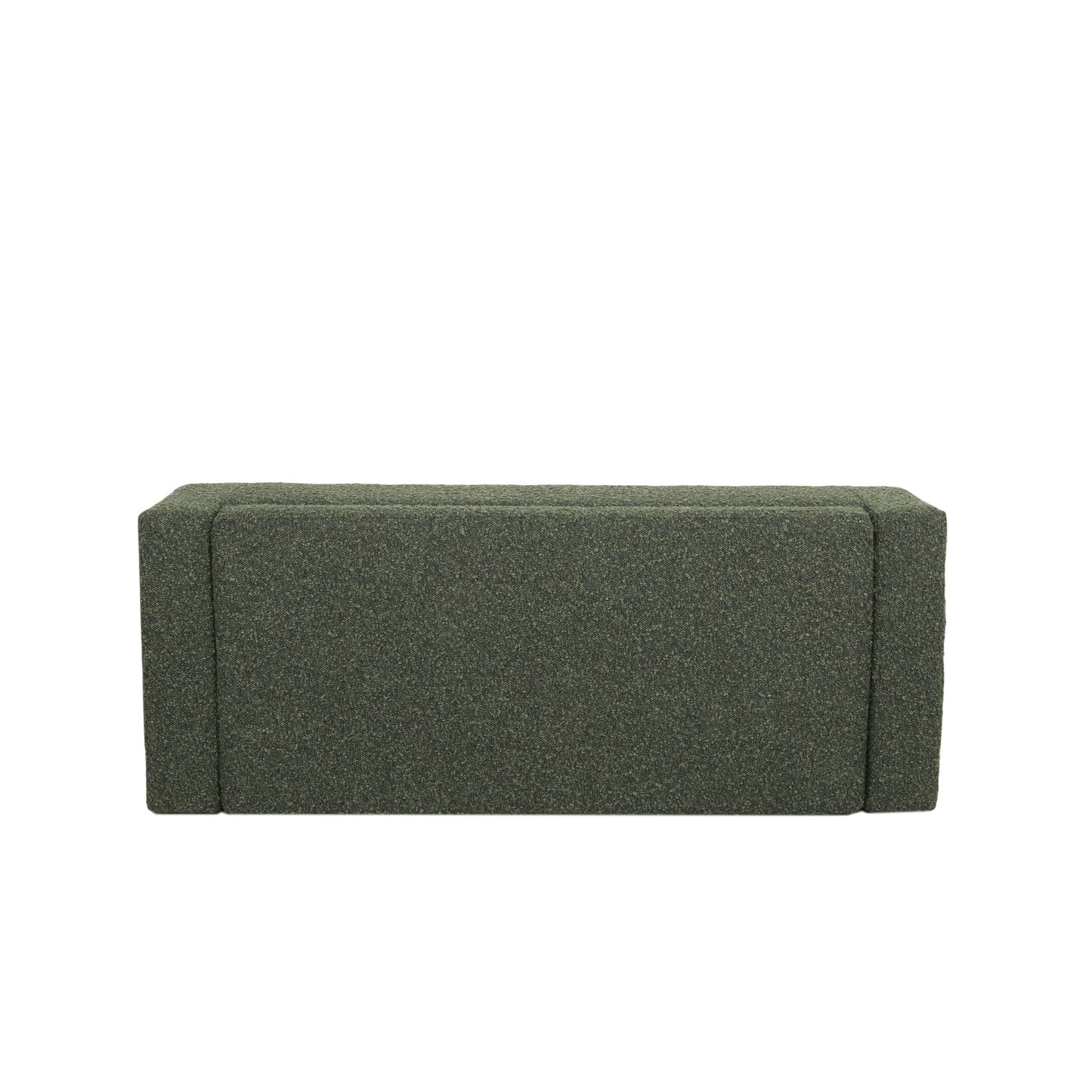 Textured Fabric 50' Ottoman Bench with Hinged Lid, Blackish Green, 50.25x20x16.75 inches - 1st Choice Furniture Direct
