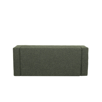 Textured Fabric 50' Ottoman Bench with Hinged Lid, Blackish Green, 50.25x20x16.75 inches - 1st Choice Furniture Direct