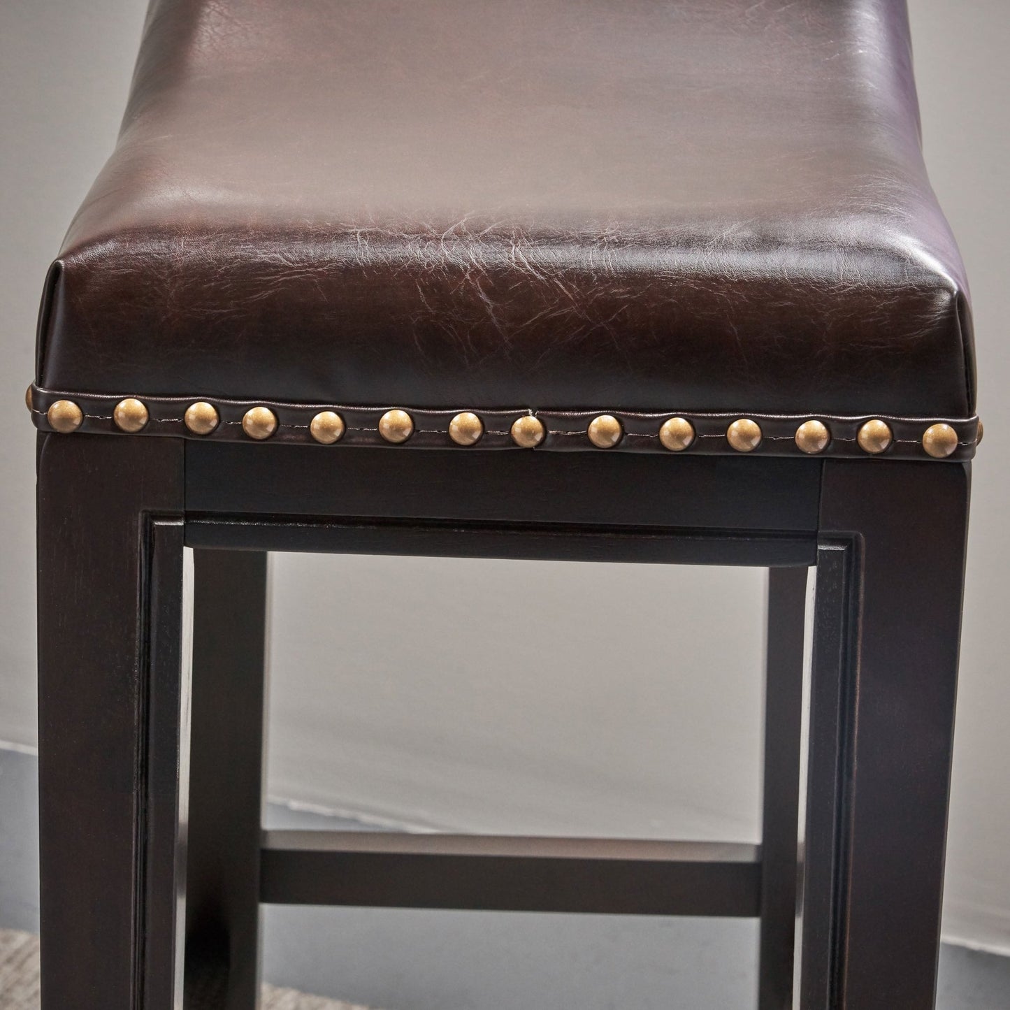 TIFFIN STUDDED BARSTOOL - Set of 2 - 1st Choice Furniture Direct