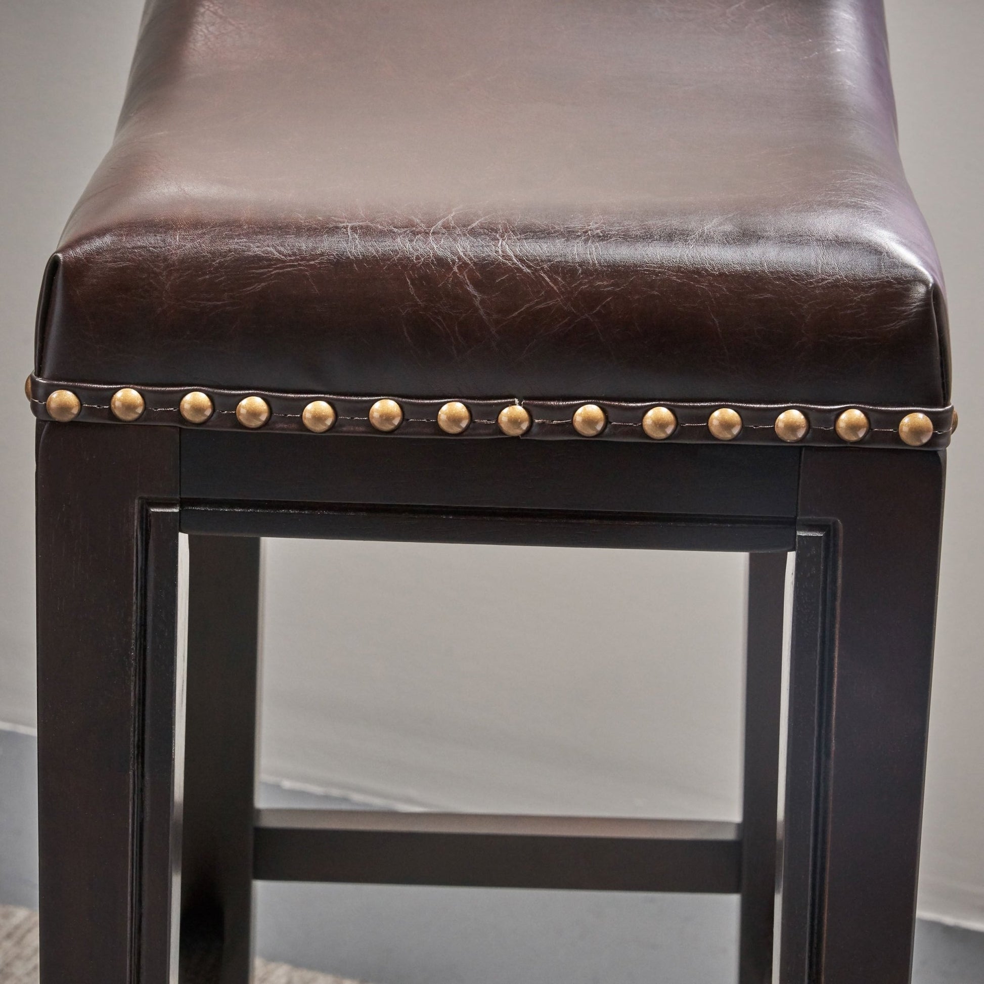 TIFFIN STUDDED BARSTOOL - Set of 2 - 1st Choice Furniture Direct