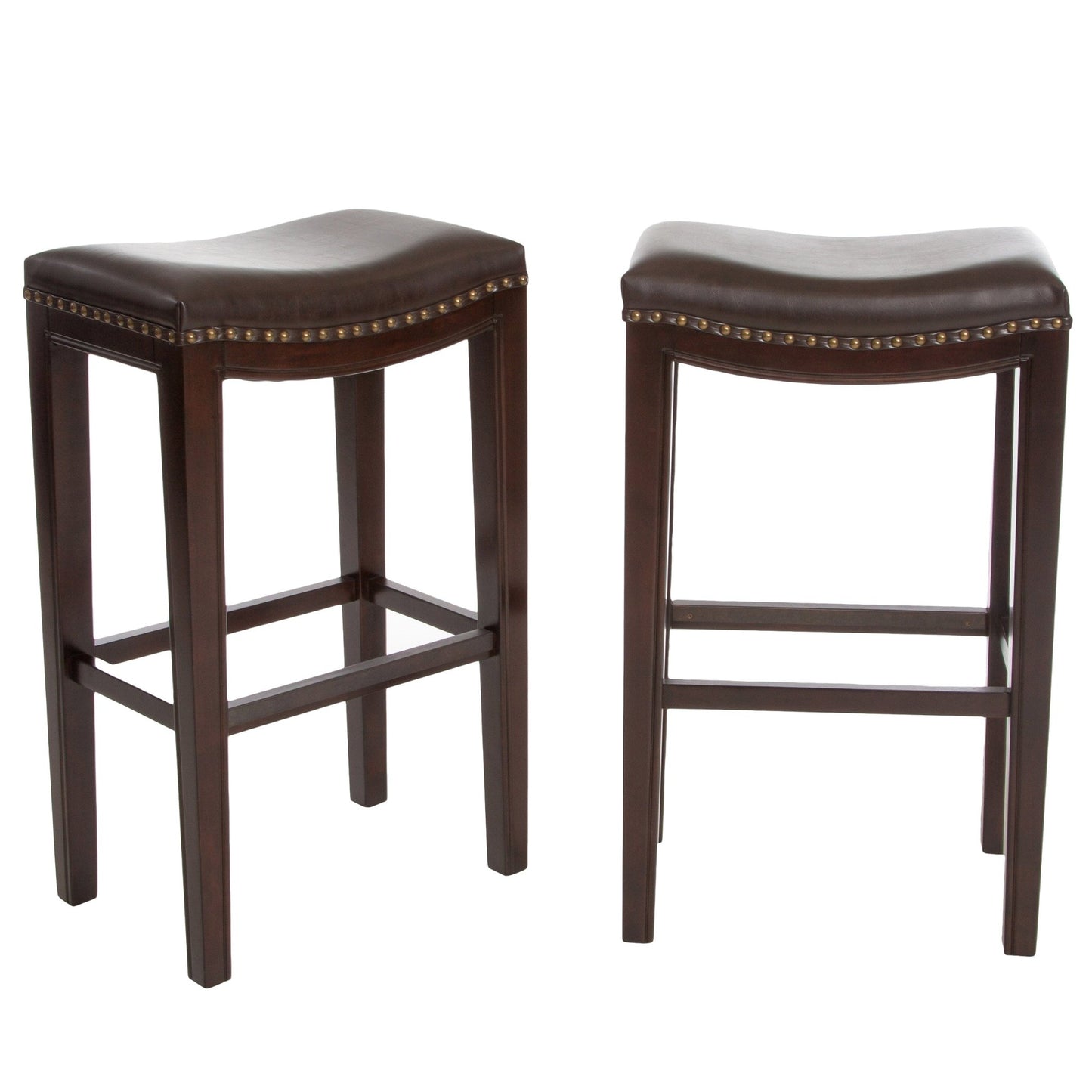TIFFIN STUDDED BARSTOOL - Set of 2 - 1st Choice Furniture Direct
